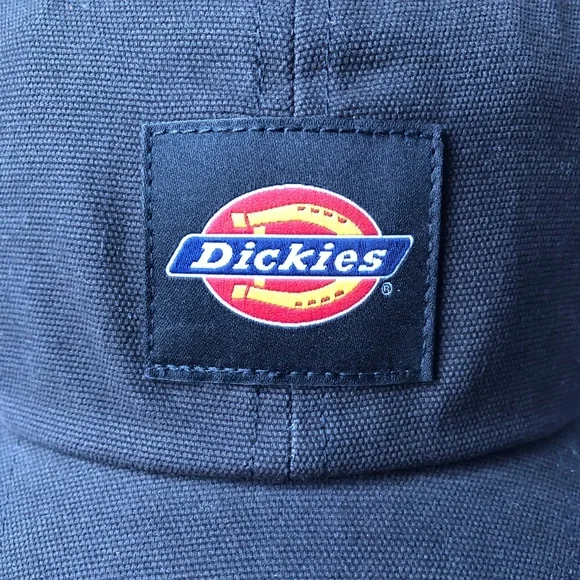 NEW DICKIES Cap Washed Canvas Hat Black Adjustable Snapback One Size Men’s - Picture 4 of 15